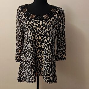 New without tags dressbarn leopard print shirt